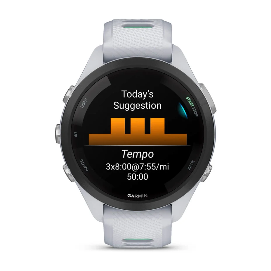 GARMIN FORERUNNER 265 MUSIC-- WHITESTONE