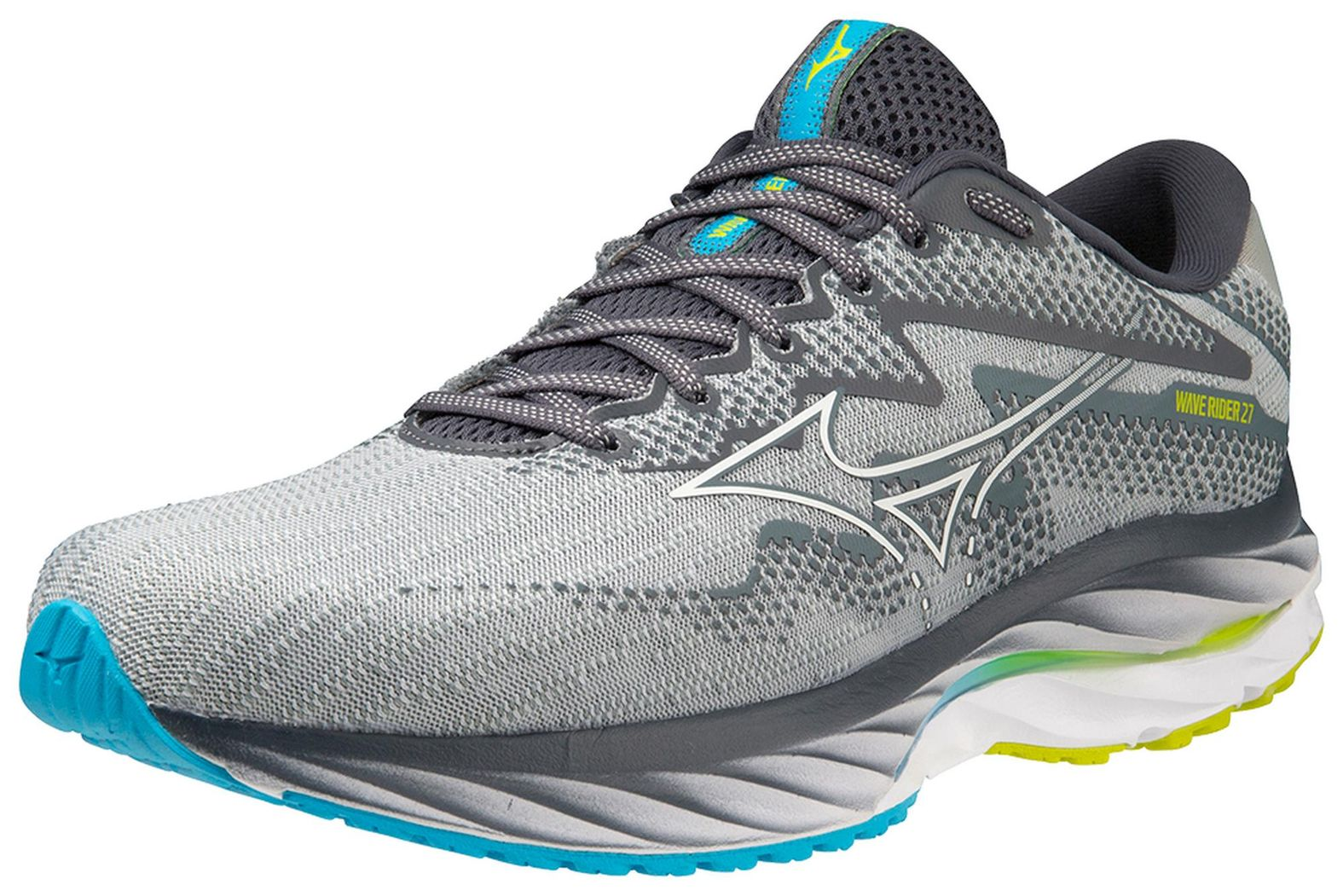 MIZUNO WAVE RIDER 27 MENS 5F00PEARL BLUE/WHITE